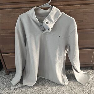 Vuori Cream Snap Pullover